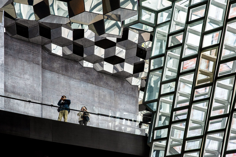 Iceland architecture, Reykjavik Epal Harpa concert hall